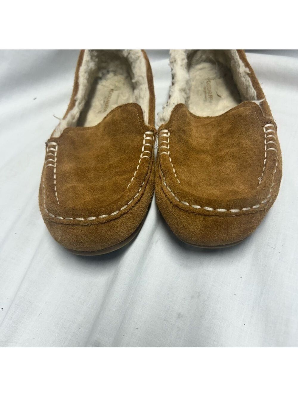 Koolaburra by Ugg Women's US 7 UK 5 Brown Suede Slip On Moccasin Slippers - Picture 7 of 9